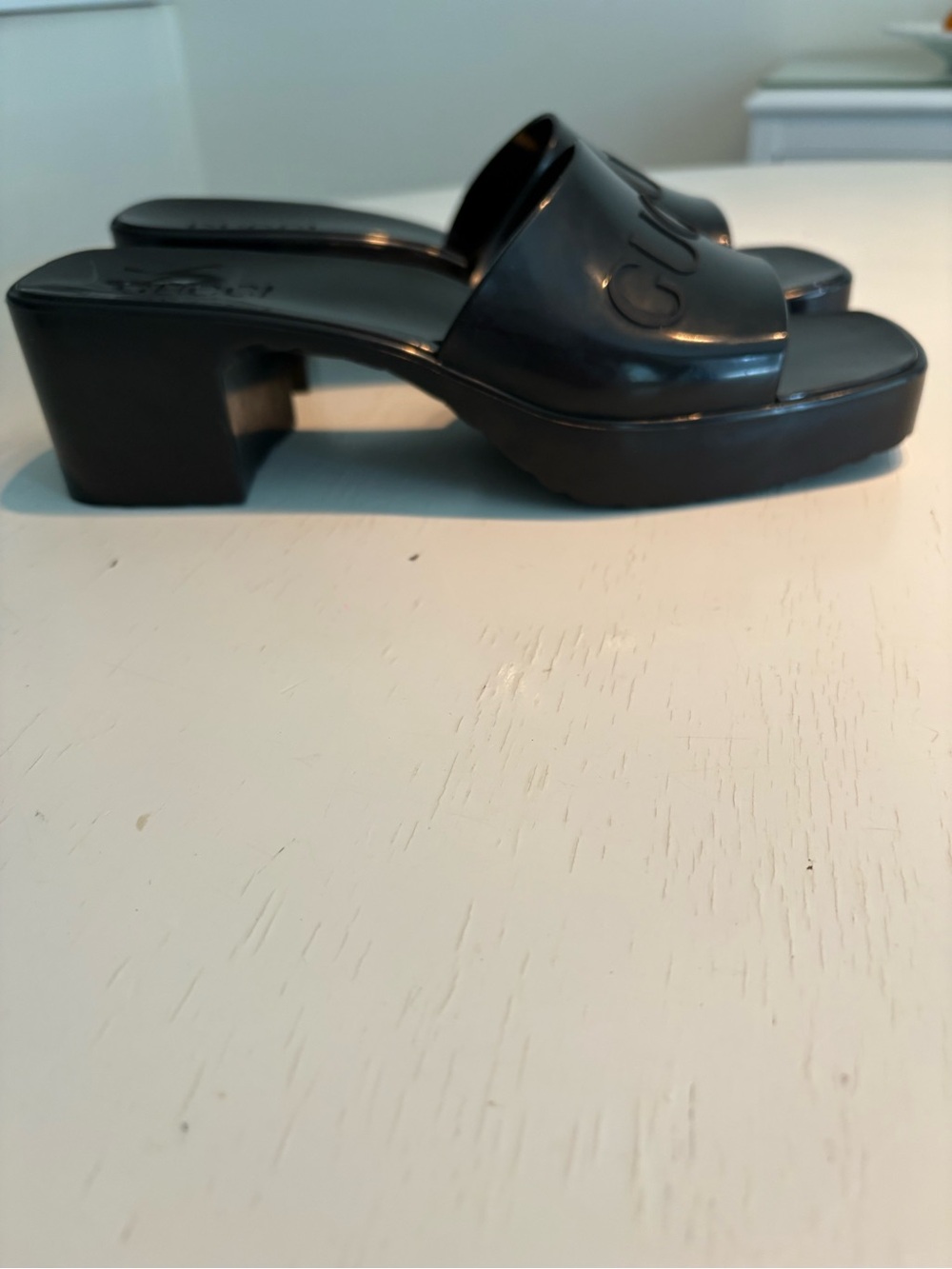 Gucci Black Platform Slide Sandals - Women's - Picture 2 of 4
